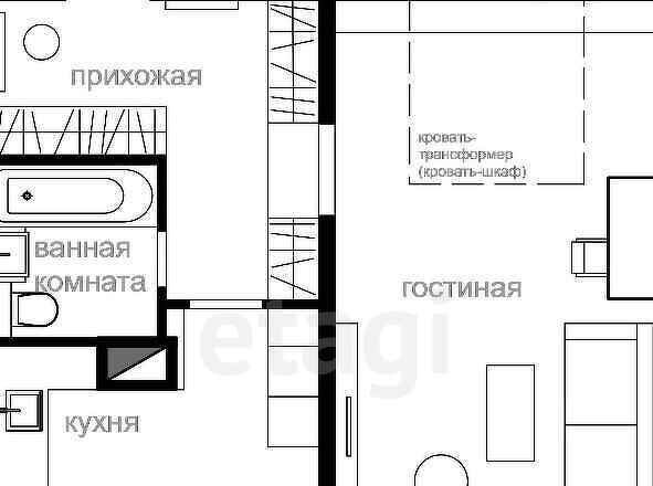 квартира р-н Зеленодольский г Зеленодольск ул Карла Маркса 57в городское поселение Зеленодольск фото 2