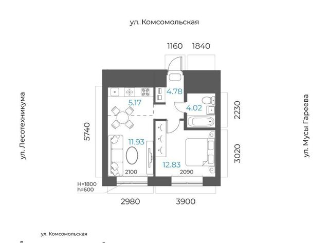 р-н Октябрьский микрорайон Глумилино-2 8-е Небо жилой комплекс фото