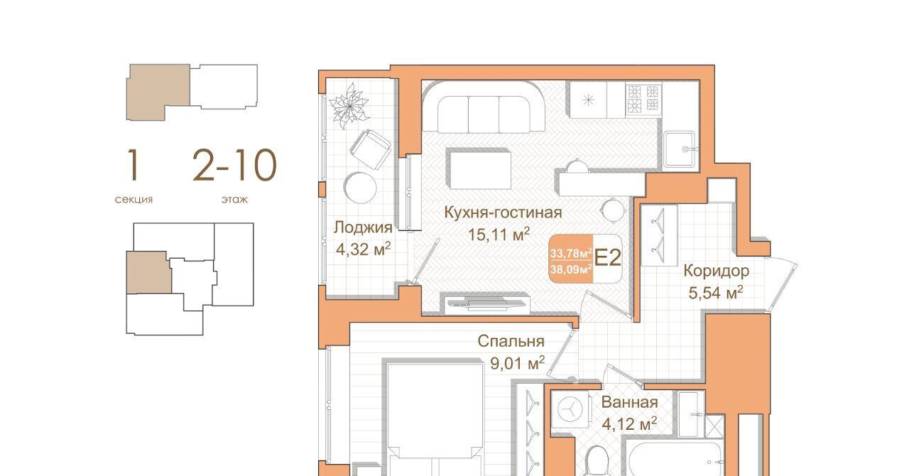 квартира г Тула р-н Привокзальный проезд Клинской 2-й 12 фото 1