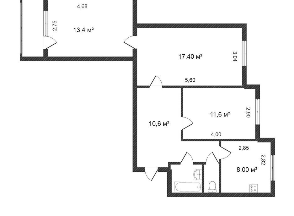 квартира г Новый Уренгой Северная жилая часть мкр Мирный 2/1 фото 8