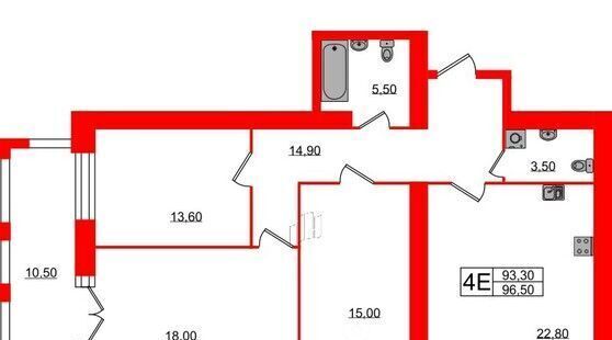 квартира г Санкт-Петербург метро Озерки ул Лиственная 20к/2 фото 1