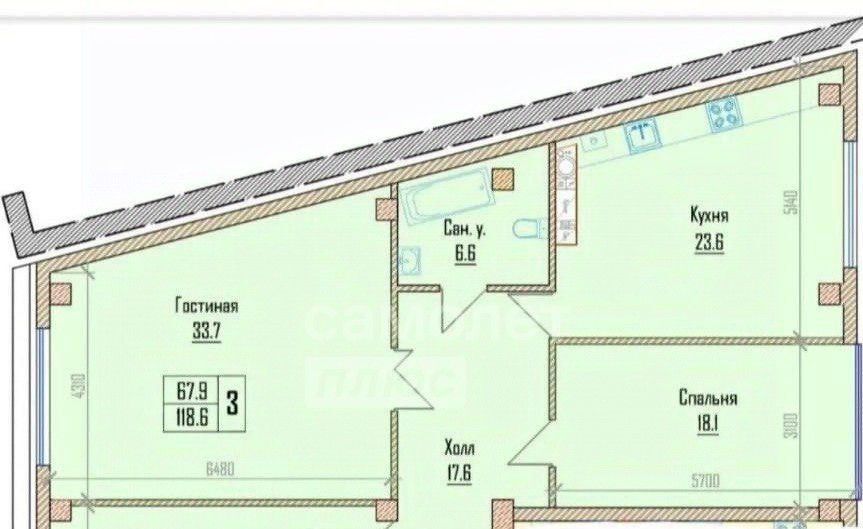 квартира г Нальчик ул Тлостанова 32 фото 1