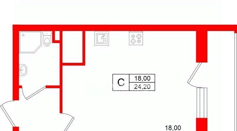 квартира р-н Всеволожский г Мурино б-р Воронцовский 20к/2 Девяткино фото 2