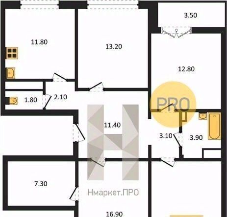 квартира г Воронеж р-н Центральный ул Загоровского 9/3 фото 13