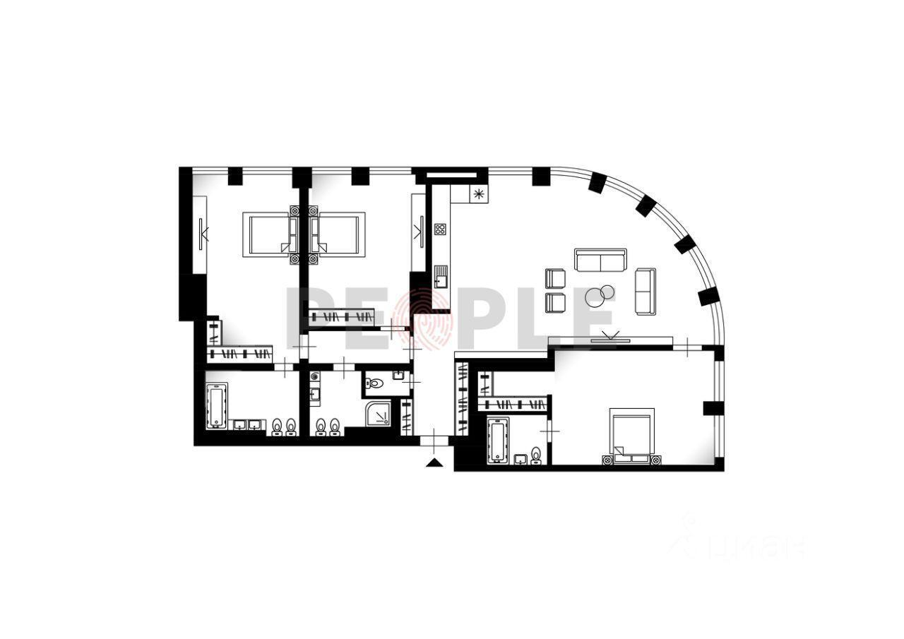 квартира г Москва ЦАО Пресненский ул Дружинниковская 15 апарт-комплекс Sky View Московская область фото 2