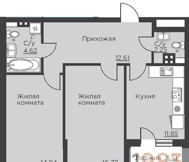 квартира г Воронеж р-н Центральный ул Ломоносова з/у 116/25 фото 1