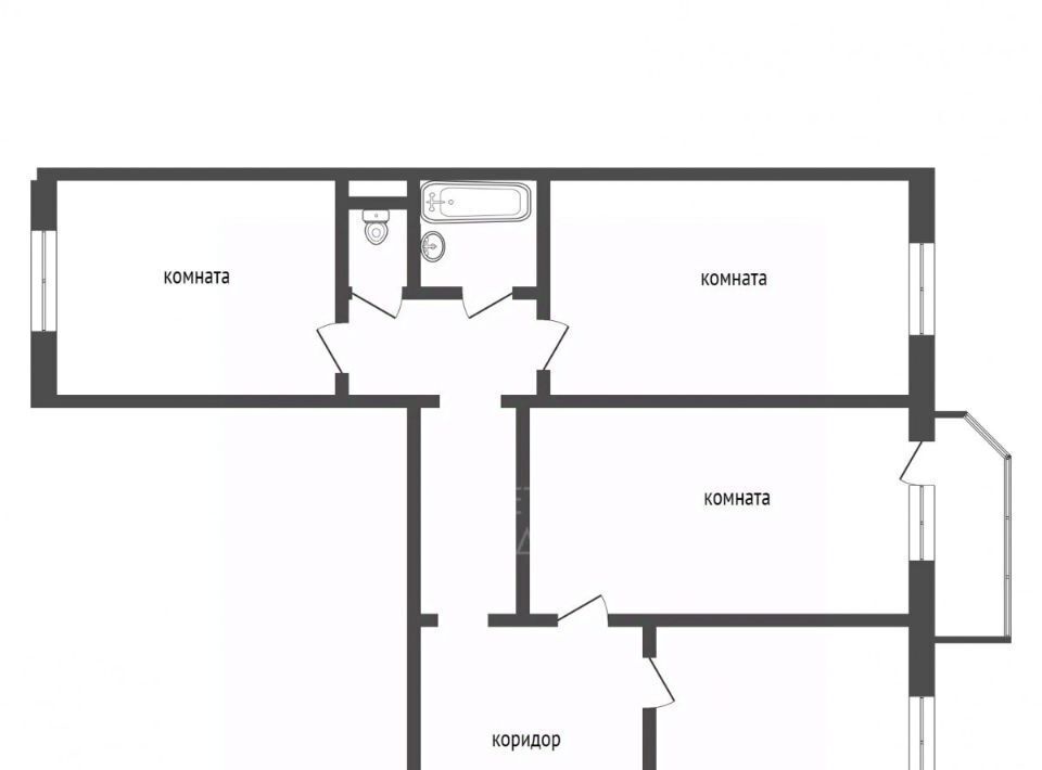 квартира г Тюмень р-н Калининский ул Московский тракт 161 фото 2