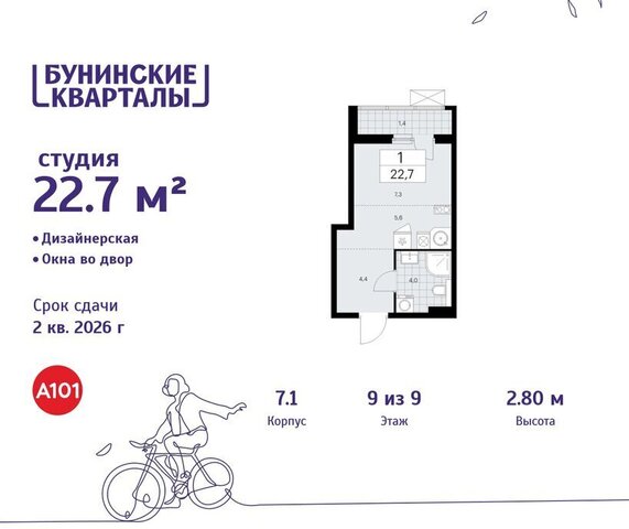 ЖК Бунинские Кварталы 7/1 метро Коммунарка ТиНАО Потапово фото