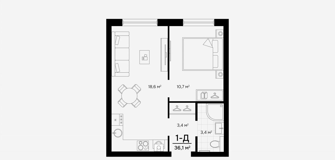 квартира г Астрахань р-н Кировский ул Куликова PROGRESS Альбион фото 15
