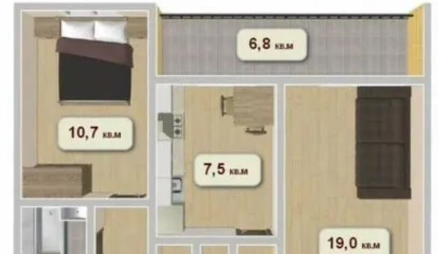квартира г Коломна ул Дзержинского 2 Окский фото 4