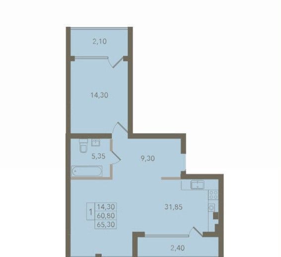 квартира р-н Светлогорский г Светлогорск ул. Дюнная, д. 21, корп. 3 фото 2