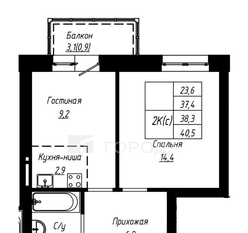 квартира г Барнаул р-н Центральный ул Чернышевского 189/3 фото 17