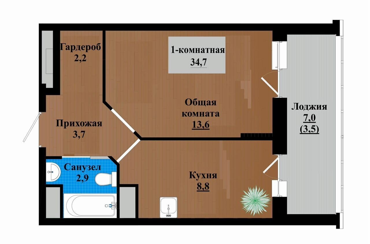 квартира г Чита р-н Черновский пр-кт Маршала Жукова 7 фото 1