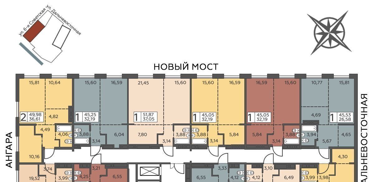квартира г Иркутск р-н Октябрьский ул 6-я Советская 2 фото 3