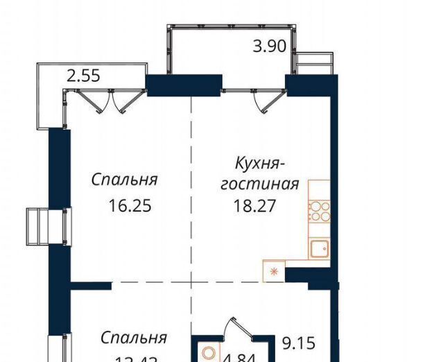 квартира г Иркутск р-н Октябрьский ул Юрия Левитанского 16 фото 13