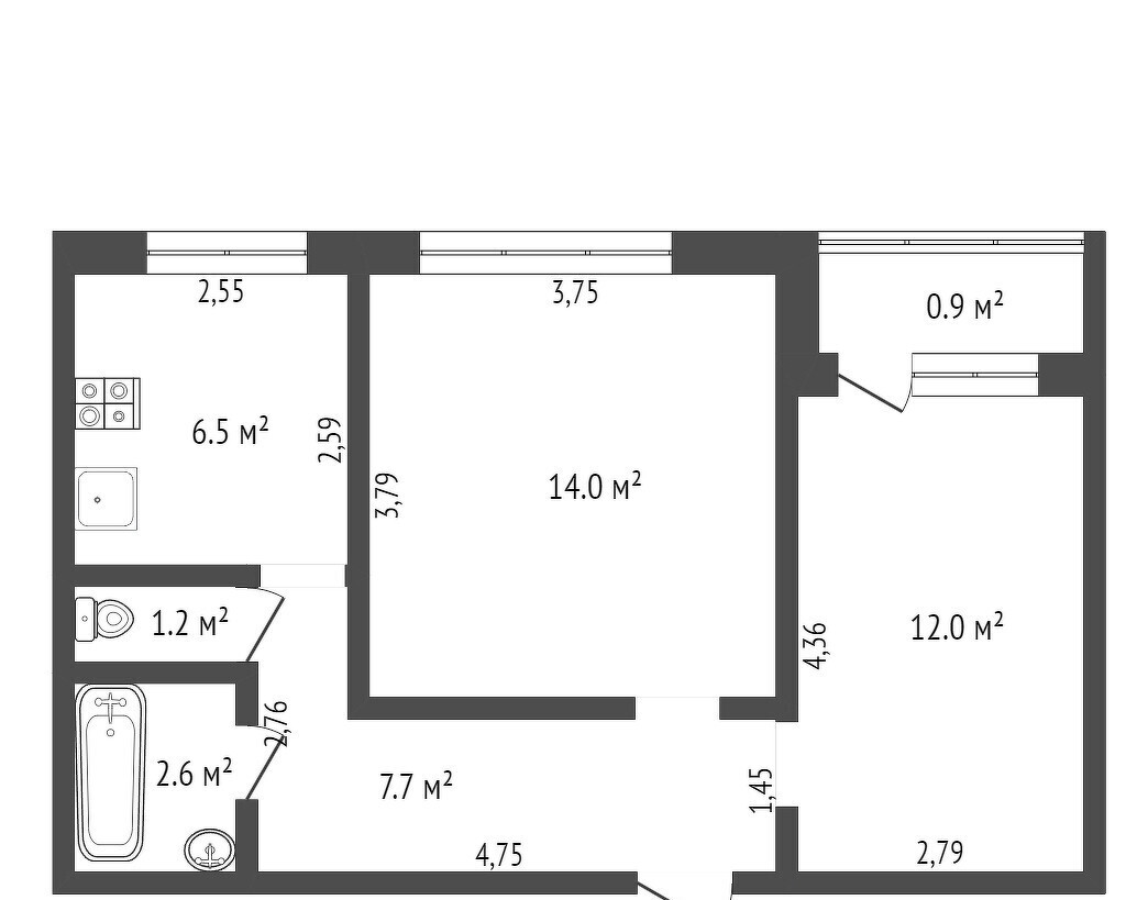 квартира г Барнаул ул Анатолия 304 фото 9