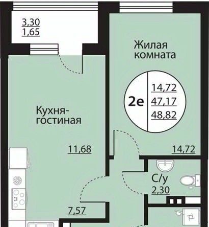 квартира г Воронеж р-н Центральный пр-кт Московский 138 фото 1