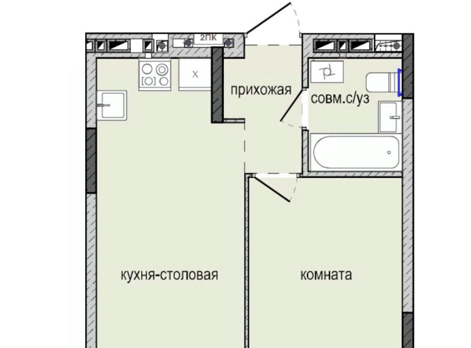 квартира г Ижевск р-н Индустриальный Культбаза ЖК «Ежевика» 10 жилрайон, 8-й мкр фото 1