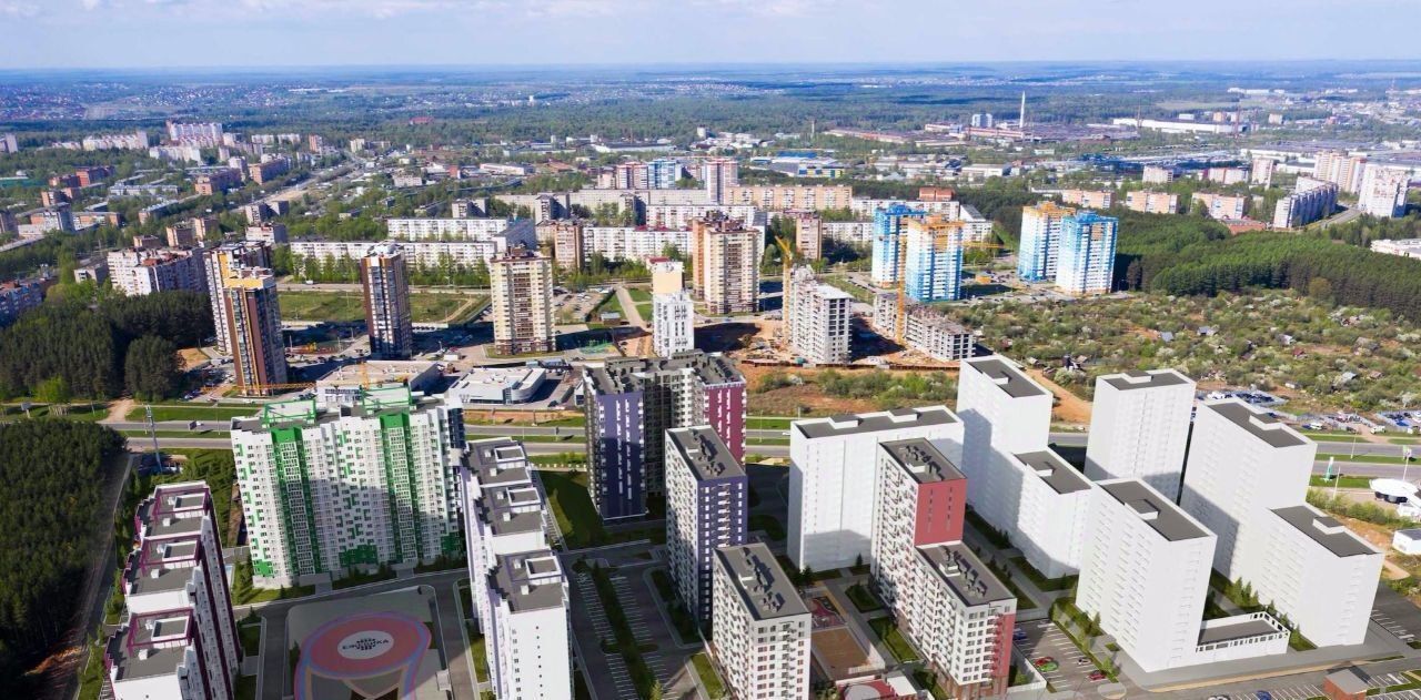 квартира г Ижевск р-н Индустриальный Культбаза ЖК «Ежевика» 10 жилрайон, 8-й мкр фото 4