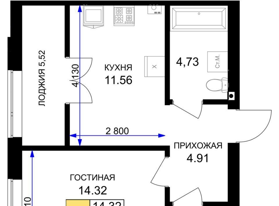 квартира р-н Гурьевский г Гурьевск ЖК «Включи» фото 1