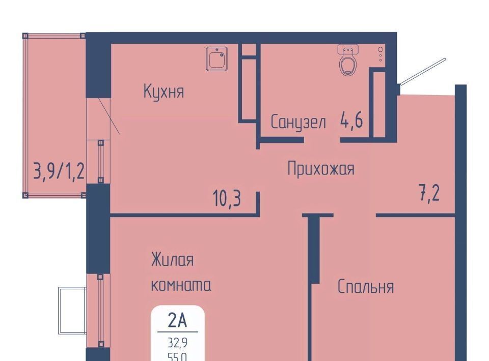 квартира г Красноярск р-н Октябрьский пр-кт Свободный фото 1