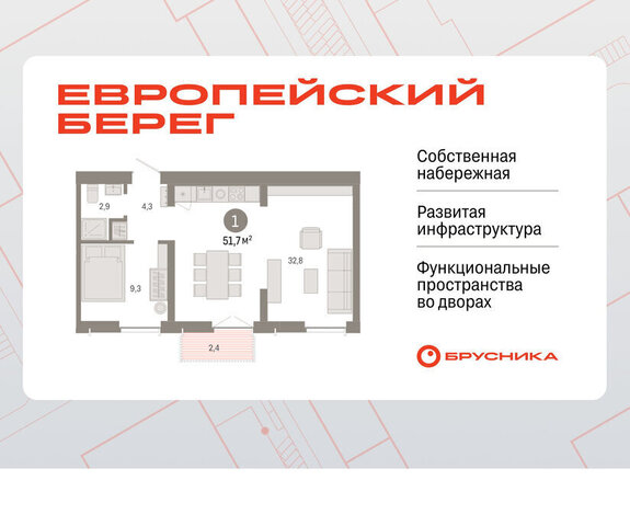 квартира р-н Октябрьский Речной вокзал микрорайон Европейский Берег фото