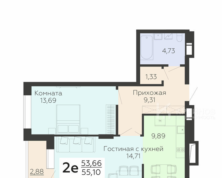 квартира г Воронеж Шилово ул Теплоэнергетиков 17/3 м-н фото 2