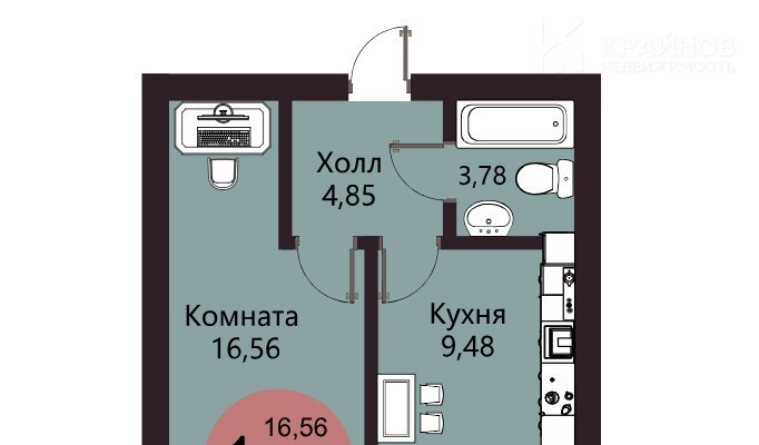 квартира г Воронеж Шилово ул Курчатова 32 м-н фото 2