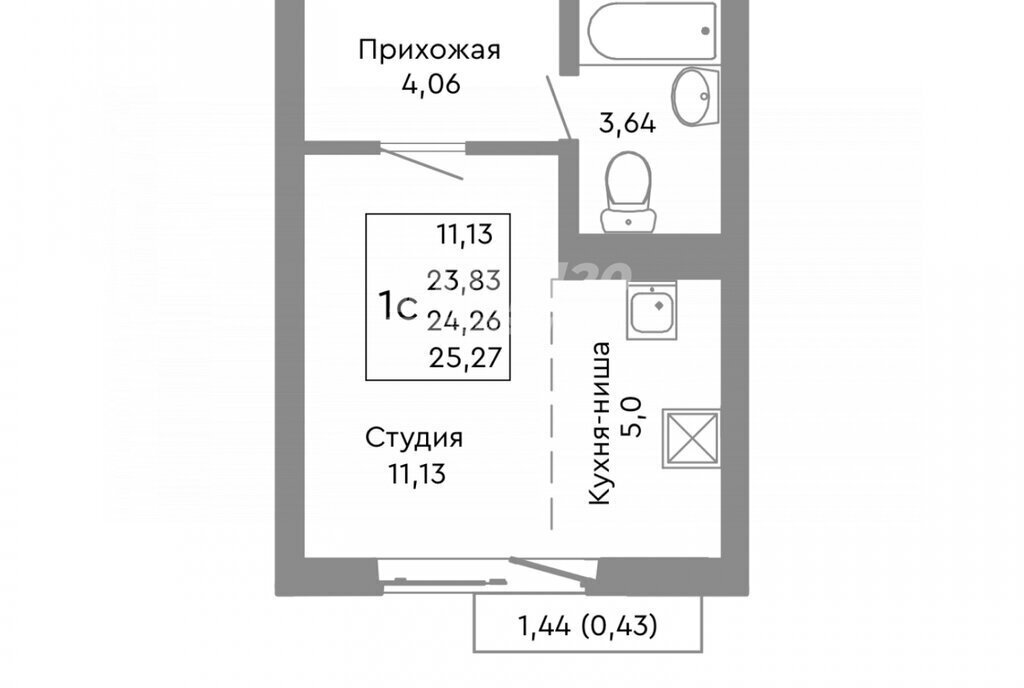 квартира г Челябинск ул Ярославская 1 фото 3