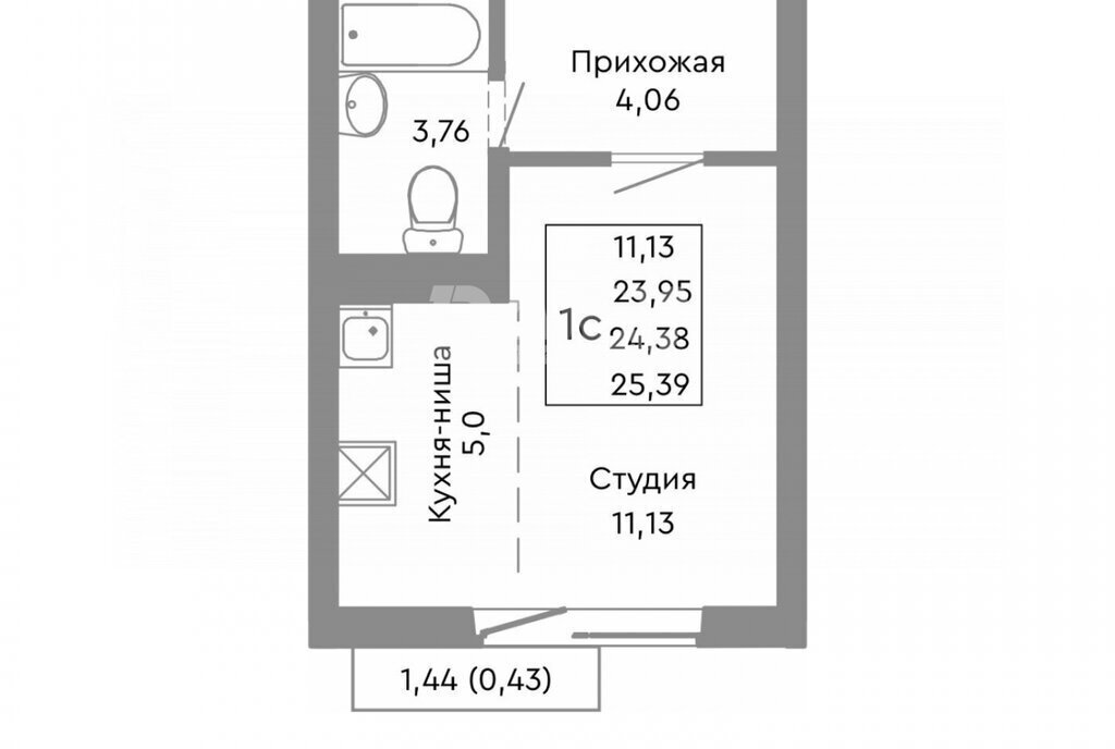 квартира г Челябинск ул Ярославская 1 фото 3