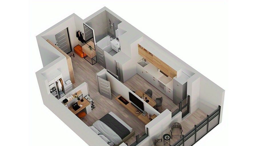 квартира г Набережные Челны р-н Комсомольский Замелекесье 22-й мкр, Романтики жилой комплекс фото 1