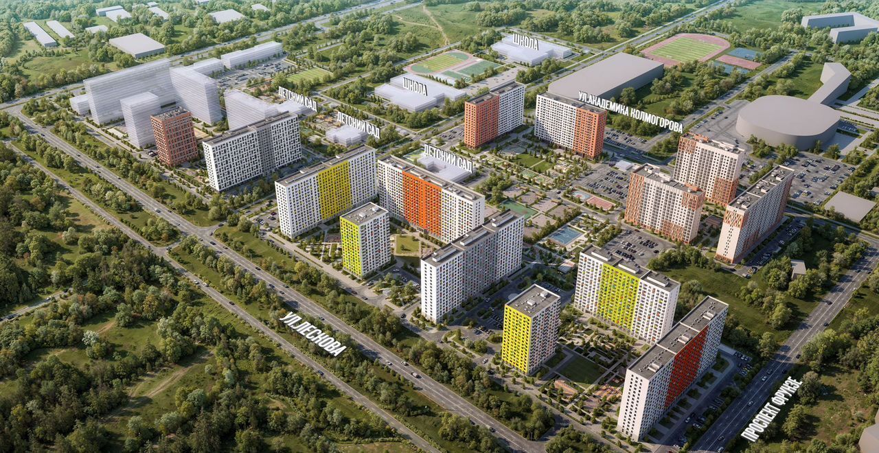 квартира г Ярославль р-н Фрунзенский ЖК Волга Парк 1в район Сокол, 1-й микрорайон фото 3