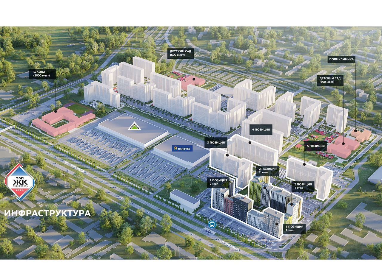 квартира г Курск р-н Сеймский ул Энгельса 115 поз. 10 фото 31