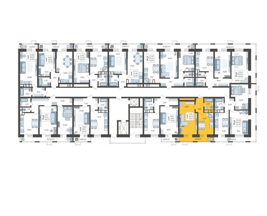 квартира г Краснодар микрорайон 9-й километр ул Ярославская 115к/2 фото 2