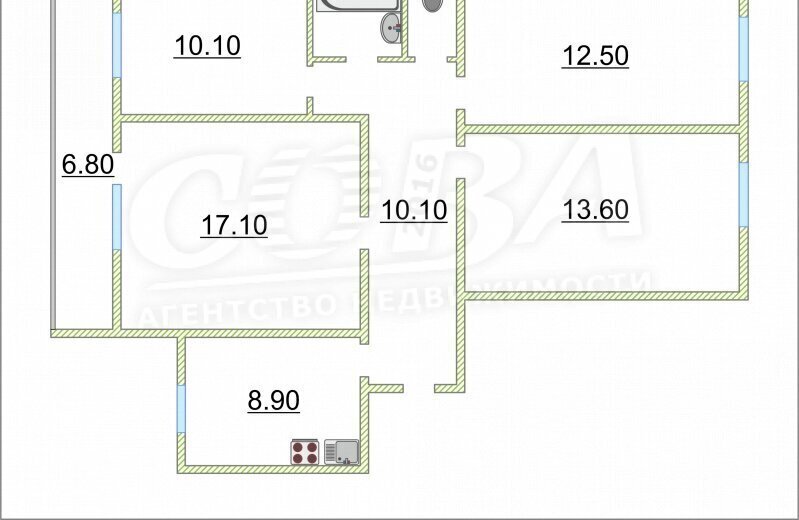 квартира г Тюмень ул Малыгина 5 фото 3