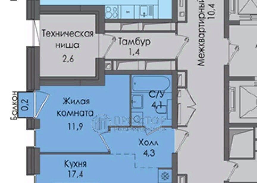 квартира г Москва метро Тульская 2-й Павелецкий проезд, 7 фото 2