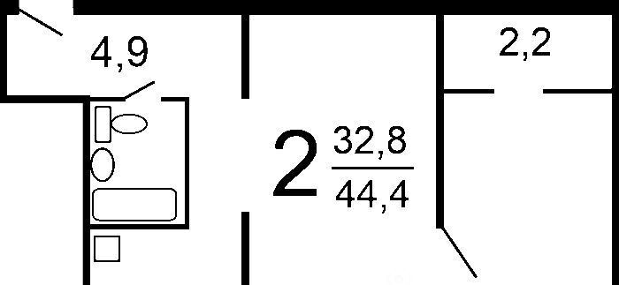 квартира г Тольятти р-н Автозаводский б-р Баумана 14 1-й кв-л фото 2