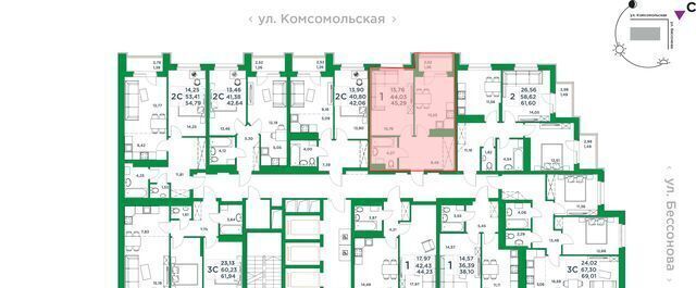 квартира г Уфа р-н Советский ул Комсомольская 8 фото 3