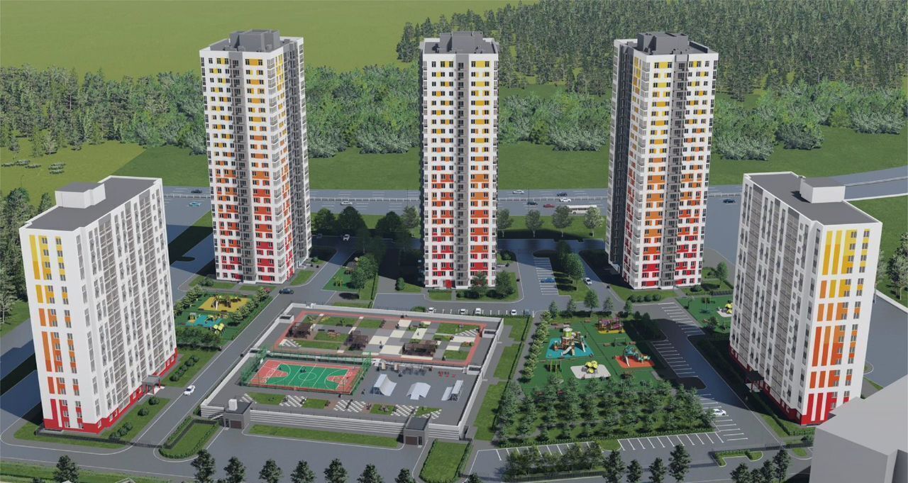 квартира г Уфа р-н Ленинский микрорайон Novaland кв-л 21, стр. 13 фото 6