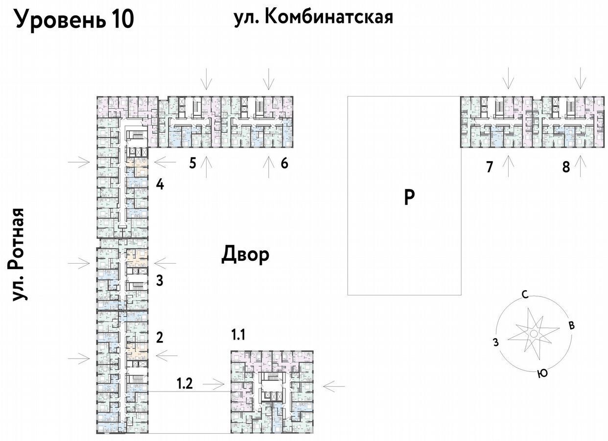 квартира г Екатеринбург р-н Ленинский ул. Комбинатская, д. 16 фото 2