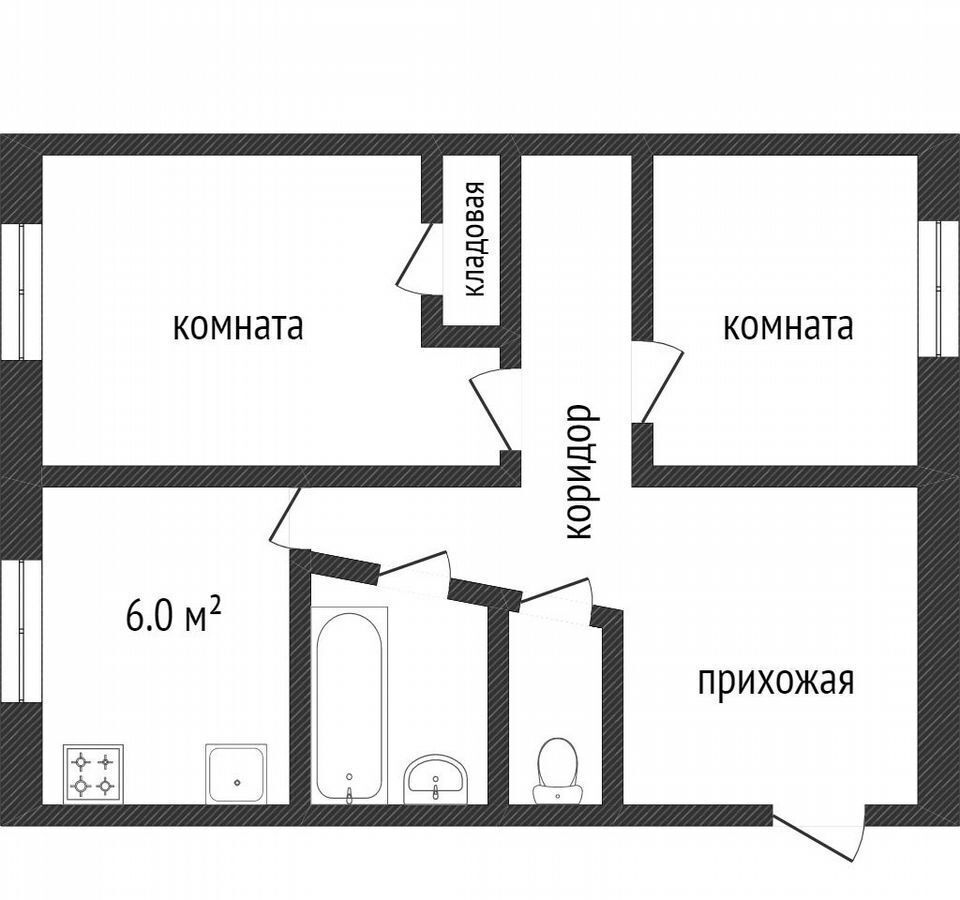 квартира г Шебекино ул Свободы 2 Шебекинский муниципальный округ фото 11