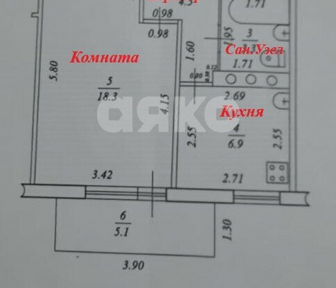квартира р-н Темрюкский г Темрюк ул Калинина 101/1 фото 16