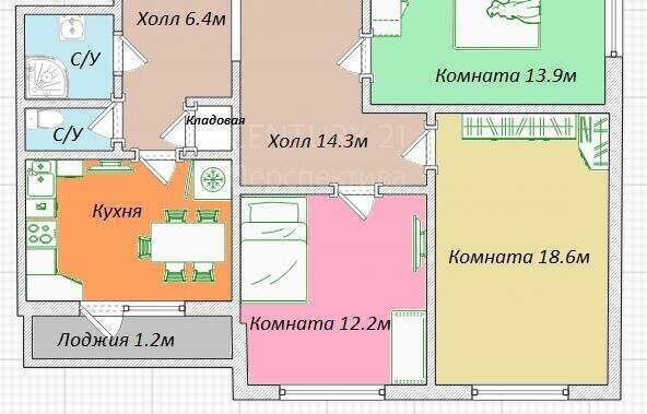 квартира г Люберцы Городок Б ул 3-е почтовое отделение 82 Жулебино фото 6