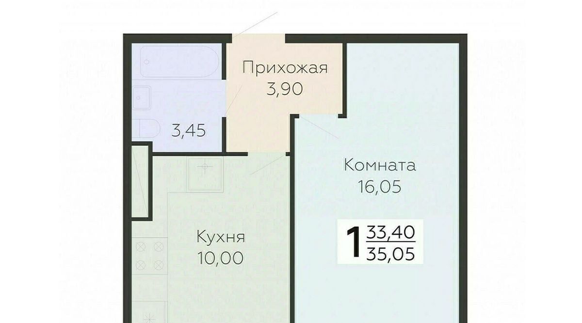 квартира г Всеволожск Южный ЖК Радужный Улица Дыбенко фото 1