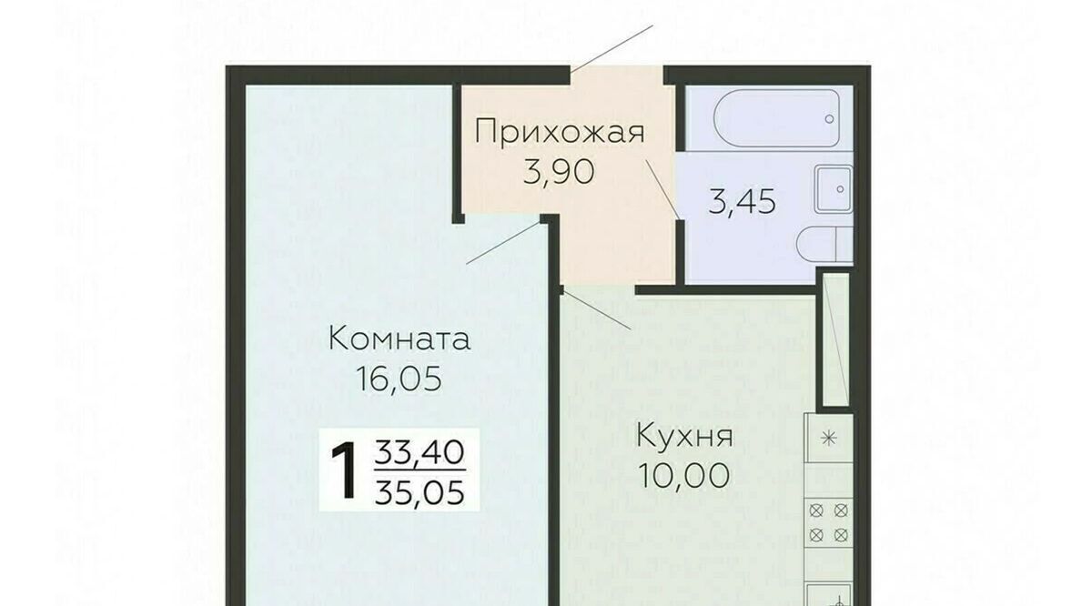 квартира г Всеволожск Южный ЖК Радужный Улица Дыбенко фото 1