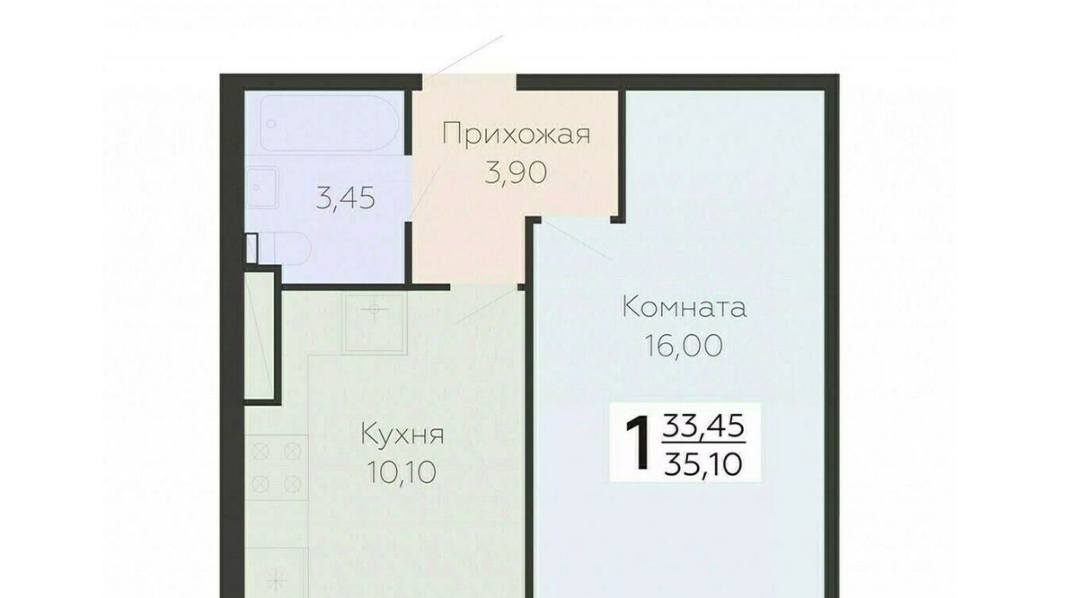 квартира г Всеволожск Южный ЖК Радужный Улица Дыбенко фото 1