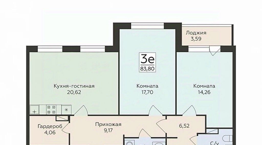 квартира г Воронеж р-н Ленинский ул Чапаева 68б фото 1