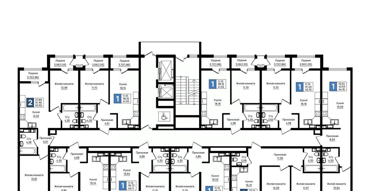квартира г Новороссийск р-н Южный микрорайон 5-я Бригада фото 16