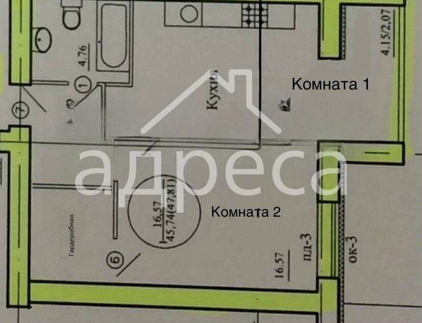 квартира г Самара р-н Кировский Безымянка ул Майская 5 фото 4