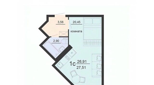 квартира р-н Железнодорожный ул Богдана Хмельницкого 45а фото